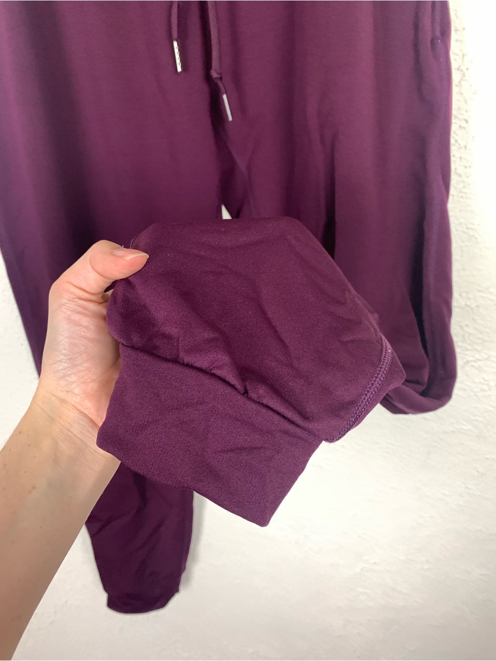 Woolx Lola merino wool purple joggers size large - Picture 4 of 7